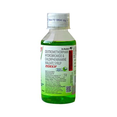 Zedex SF Sugar Free Cough Syrup 100ml - Cough And Cold-Cou