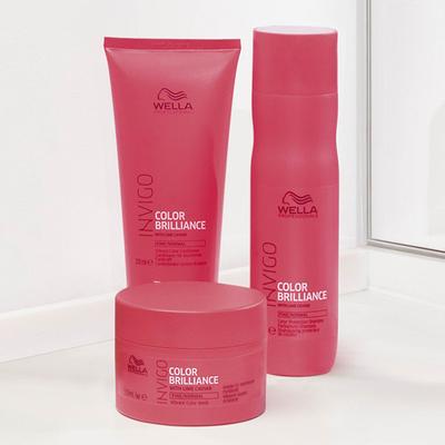 Wella Professionals Invigo Color Brilliance With Lime Caviar, Vibrant Color Mask 150ml - Hair Masks & Packs