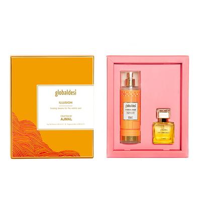 Global Desi Crafted By Ajmal Gift Pack 1 Illusion Dreamy Daze & Magical Maze 250 Ml - Perfumes (Edt/Edp)