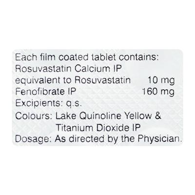 Roseday F 10mg Tablet 10'S - High Cholesterol-Dys