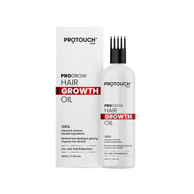 Protouch progrow Hair Growth Oil with Rosemary & Methi, Helps in Hair Regrowth, Anti Hair Fall and Anti Dandruff 100ml - Hair Oils