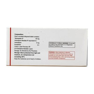 Eritel AM 40mg Tablet 15'S - Hypertension-Ang