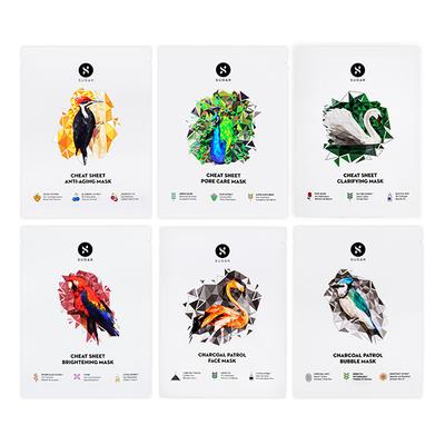 SUGAR Cosmetics My Face Shields (Pack of 6) 25 gm - Sheet Masks