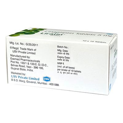LIRALIN 5mg Tablet 10's - Diabetes-Ant