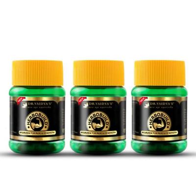 Dr. Vaidya's Herbobuild Capsule (Pack of 3 x 30's) - Speciality Medicines