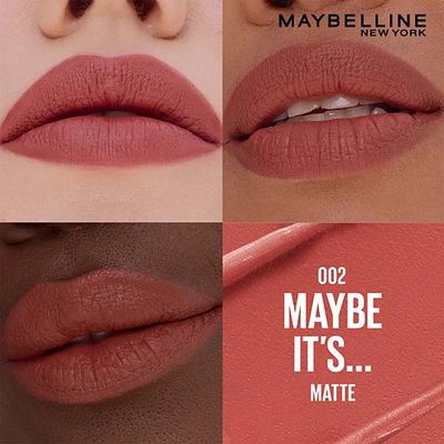 Maybelline New York Serum Lipstick (Matte) 8Hr Hydration + one-swipe bold color - 002 Maybe It's 4.5 g - Lipsticks