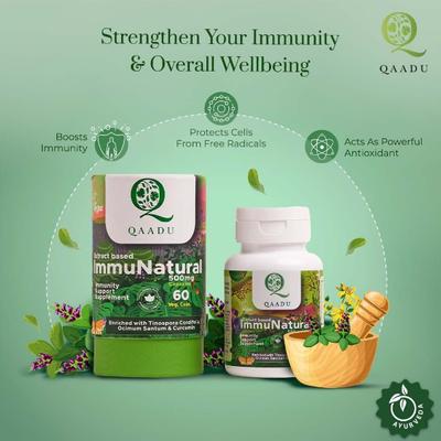 Qaadu Extract Based ImmuNatural 500mg Capsule 60's - Speciality Medicines