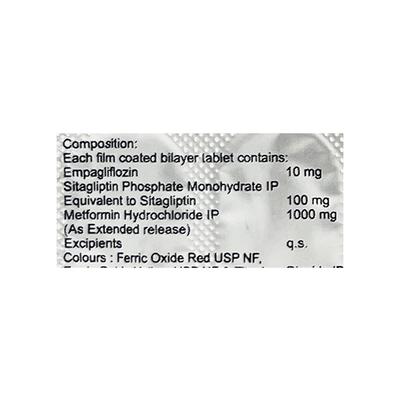 EMPAGLYDE SM 10/1000 Tablet 10's - Diabetes-Ant