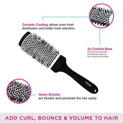 Vega Hot Curl Brush Set (PHBS - 01) 910 gm - Hair Brushes