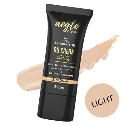 Aegte Organics Skin Corrector DD Cream (BB+CC) Broad Spectrum SPF 25++ (Medium) 30 gm - Foundation