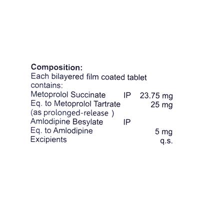METAPOL AM 25 Tablet 10's - Hypertension-Bet
