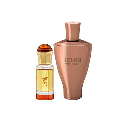 Ajmal Mukhallat Raaqi Concentrated Perfume Oil Floral Fruity Attar And CD 99 Mukhallat Concentrated Perfume Oil Floral Oriental Attar 24 ml - Deodorants/Roll-Ons