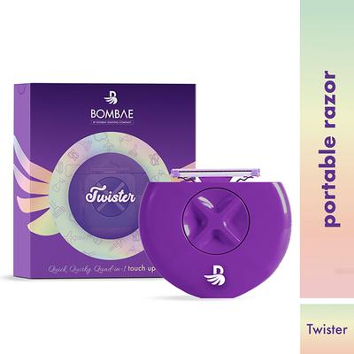 Bombae Twister Razor, All-In-One Portable Razor for Touch-Ups 79 gm - Shaving & Hair Removal