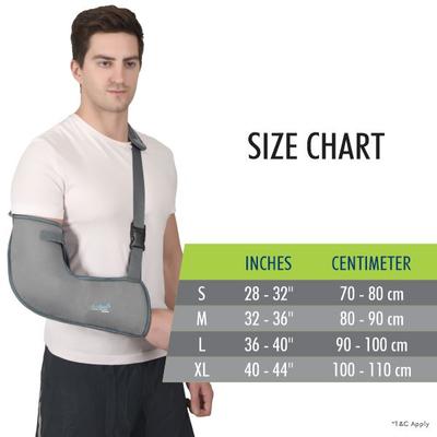 Accusure Elastic Pouch Arm Sling (M) (E-6) 1's - Abdomen/Neck/Arm/Elbow Supports