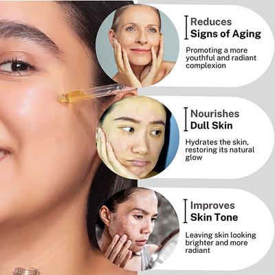 House of Beauty Super Fruit Glow Oil with Peach+Jojoba-All Skin Type For Massage & Primer 10ml - Face Oils