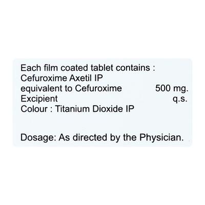 FOLECEF 500 Tablet 6's - Bacterial Infections-Cep