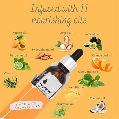 Hajamat Beard Oil Infused With 11 Nourishing Oils, Intense Oud 30 ml - Beard Oil