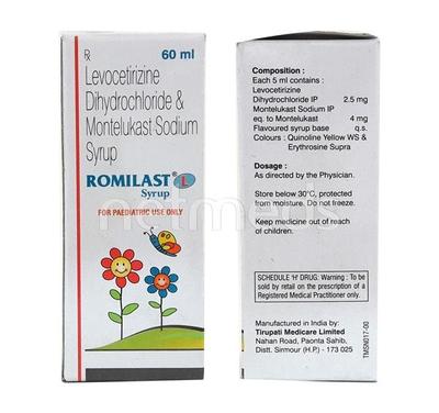 Romilast L Syrup 60ml - Allergies-Ant