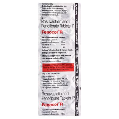 FENOCOR R Tablet 10's - High Cholesterol-Dys