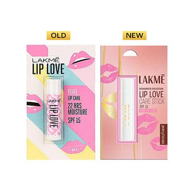 Lakme Lip Love Pure Lip Care 22Hrs Moisture SPF 15 4.5gm - Lipsticks