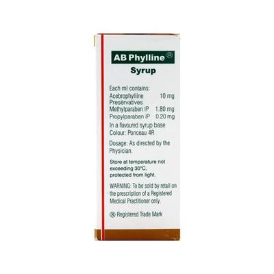 AB Phylline Syrup 100ml - Asthma/COPD-Ast