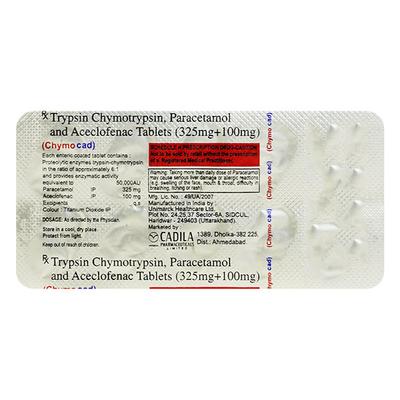 Chymocad Tablet 10'S - Pain relief-Nsa