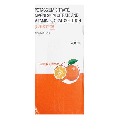 GUSHOUT 450 ORANGE FLAVOUR Solution 450ml - Kidney Disease/Stones-Oth