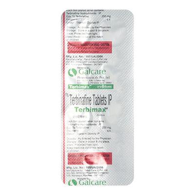 TERBIMAX 250 Tablet 7's - Fungal Infections-Anf