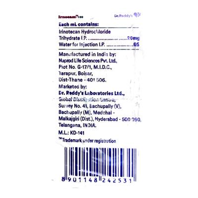 Irnocam 100mg Injection 5ml - Cancer Oncology-Cyt