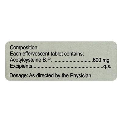 QUICNAC 600 SUGAR FREE ORANGE FLAVOUR Effervescent Tablet 10's - Cough And Cold-Cou