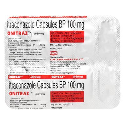 Onitraz 100mg Capsule 10'S - Fungal Infections-Anf