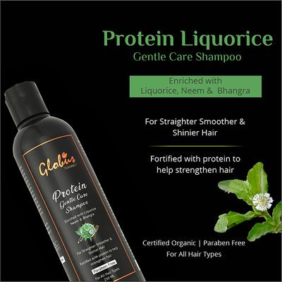 Globus Naturals Protein Gentle Care Hair Growth Shampoo Enriched 250 ml - Shampoos