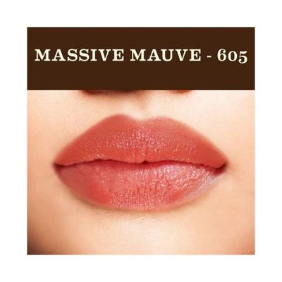 SoulTree Ayurvedic Lipcare Colour Rich Massive Mauve 605 4gm - Lipsticks