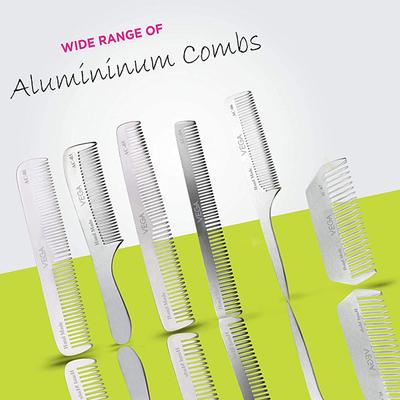 Vega Pocket Hair Comb, for Men and Women, Silver (VC2AC-02) 2's - Hair Combs