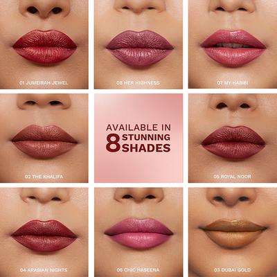 Pilgrim Glitter Lipstick Chic Haseena-06 Luxurious 3-D Glitter Formula With Matte Finish pink 4.2 g - Lipsticks