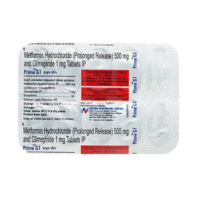 Prime G 1/500mg Tablet 10'S - Diabetes-Ant