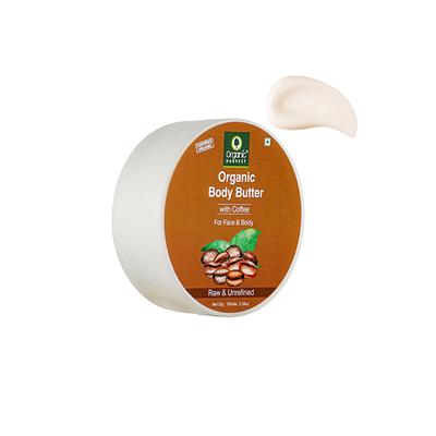 Organic Harvest Coffee Body Butter Cream for Women, Deep Moisturizing Cream for Dry Face & Body Skin, Sulphates & Parabens Free 100 gm - Shower Gels & Body Wash