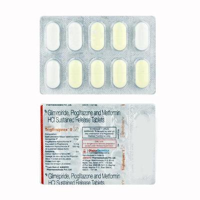 Triglimiprex 2mg Tablet 10'S - Diabetes-Ant