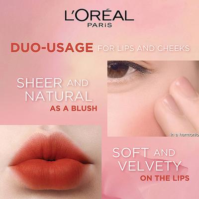 L'Oreal Paris Chiffon Signature Liquid Lipstick, 222 Impassion 7 ml - Liquid Lipsticks