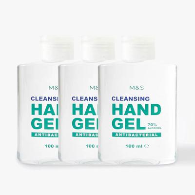 Marks & Spencer 3 Pack Antibacterial Hand Sanitiser Gel 100 ml - Shower Gels & Body Wash