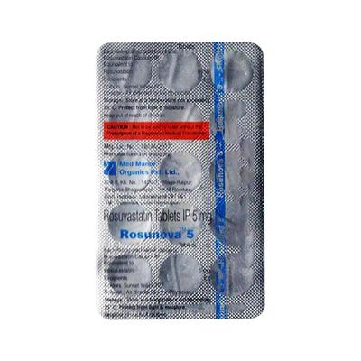 ROSUNOVA 5 Tablet 15's - High Cholesterol-Dys