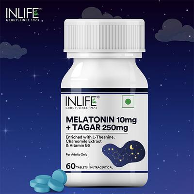 INLIFE Melatonin 10mg + Tagar 250mg Tablets 60's - Mental Health