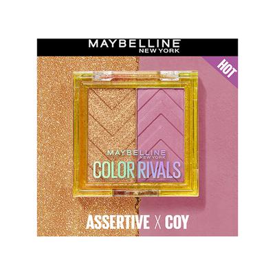 Maybelline New York Color Rivals Shadow Longwear Duo Eyeshadow Palette Assertive x Coy 3 gm - Eyeliners