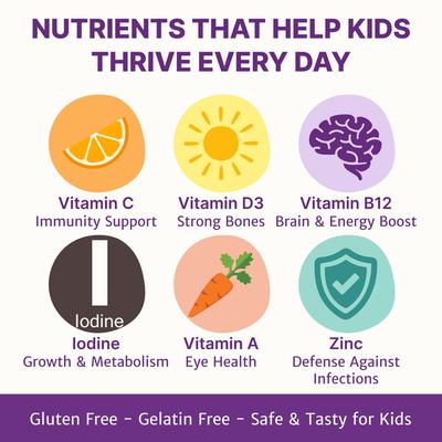 HealthBest Kidbest Multivitamin & Multimineral Gummies 30's - Multi-Vitamins