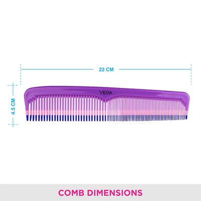 Vega Grooming Hair Comb, for Men and Women (VC21299) 2's - Hair Combs
