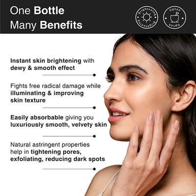 Soulflower Vitamin C 20% Brightening Face Serum with Kakadu Plum, Lemon, Vitamin E 20 ml - Face Serum