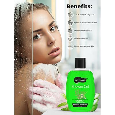 Freeskin Tea Tree & Aloe Vera Shower Gel 400 ml - Shower Gels & Body Wash
