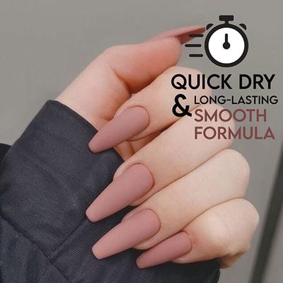 SERY Color Flirt Nail Paint Matte, Tan Brown 10 ml - Lip Crayons