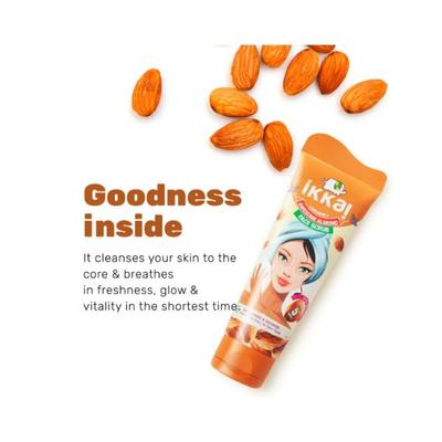 IKKAI Organic Awesome Almond Face Scrub 100 gm - Scrubs & Exfoliants