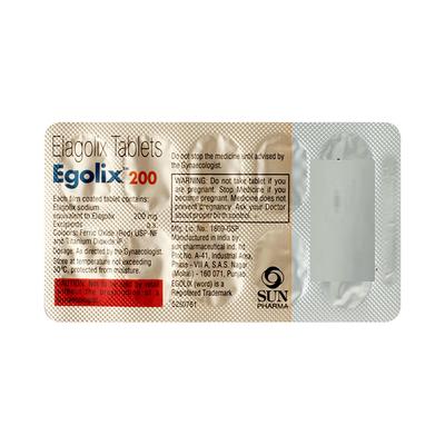 EGOLIX 200 Tablet 10's - Uterus Conditions-Dut